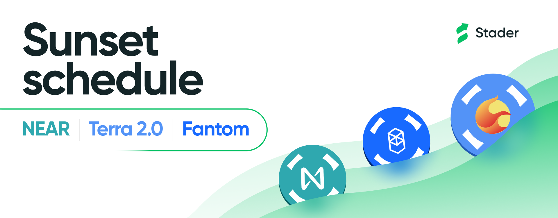 Stader’s Sunset Plan for Terra 2.0, NEAR and Fantom